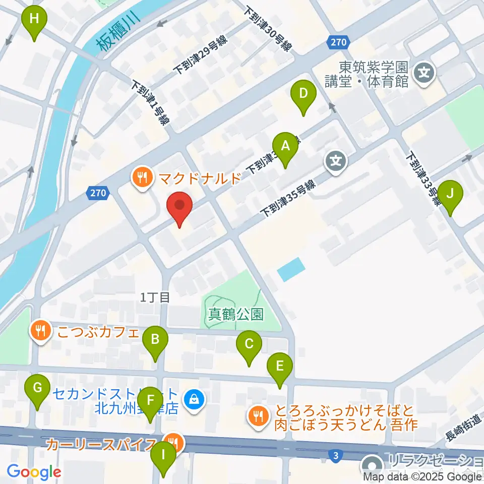 スズキ・メソード北九州 ヴァイオリン教室周辺の駐車場・コインパーキング一覧地図