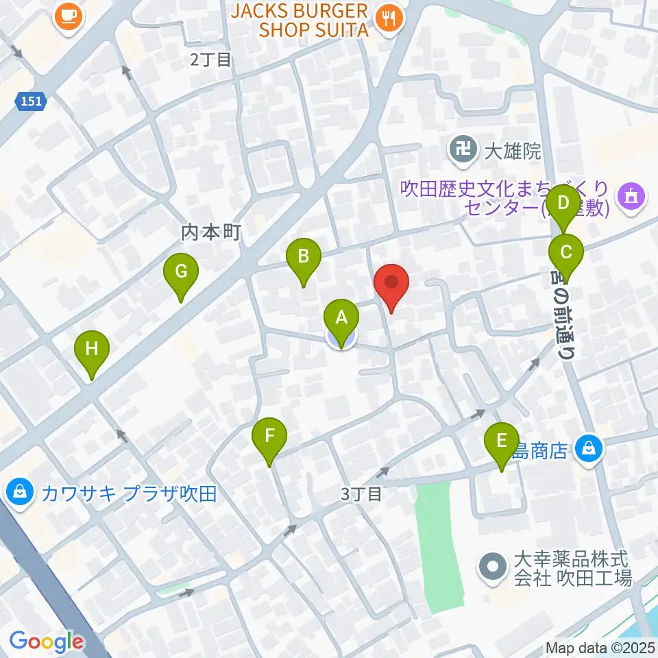 スズキメソード 杉山ヴァイオリン教室周辺の駐車場・コインパーキング一覧地図