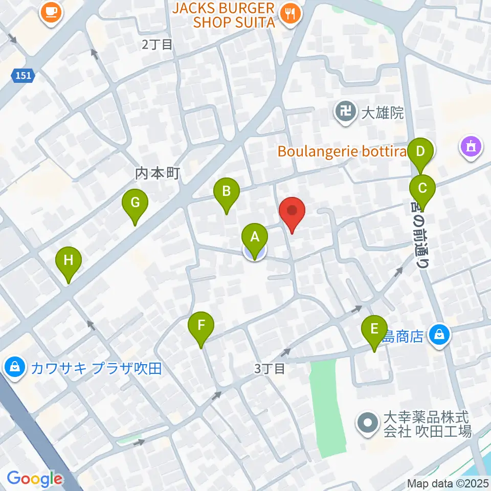 スズキメソード 杉山ヴァイオリン教室周辺の駐車場・コインパーキング一覧地図