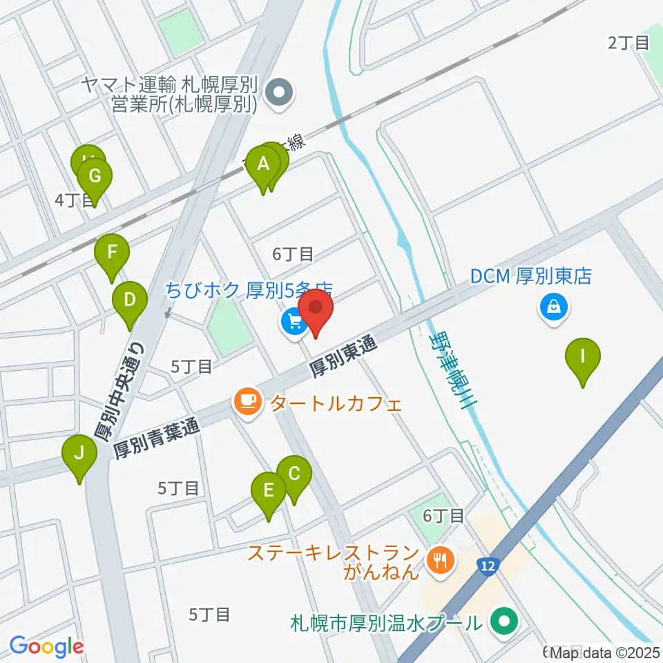 スズキメソード札幌支部 立木教室周辺の駐車場・コインパーキング一覧地図