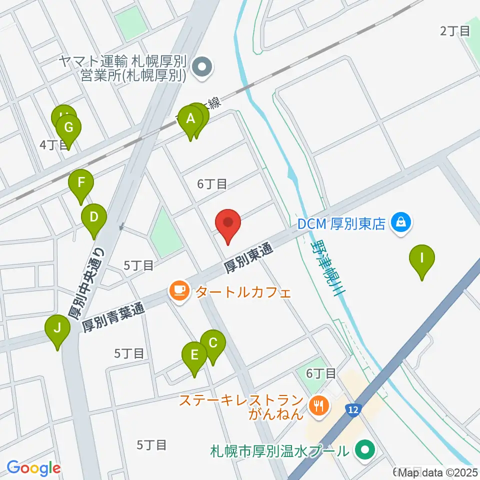 スズキメソード札幌支部 立木教室周辺の駐車場・コインパーキング一覧地図