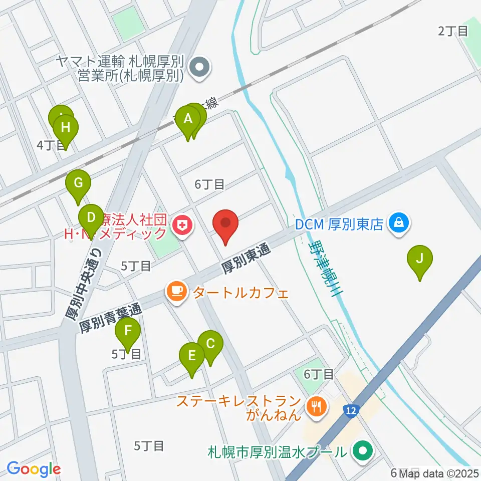 スズキメソード札幌支部 立木教室周辺の駐車場・コインパーキング一覧地図