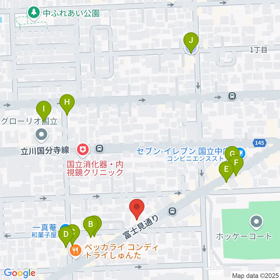 スズキ・メソード国立教室周辺の駐車場・コインパーキング一覧地図