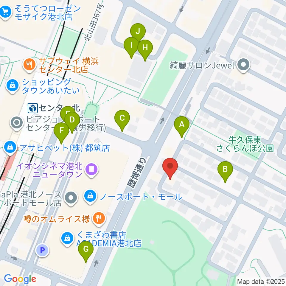 アサフ音楽院周辺の駐車場・コインパーキング一覧地図