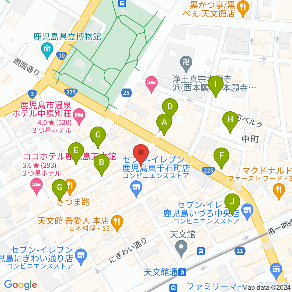 IFF STUDIO周辺の駐車場・コインパーキング一覧地図