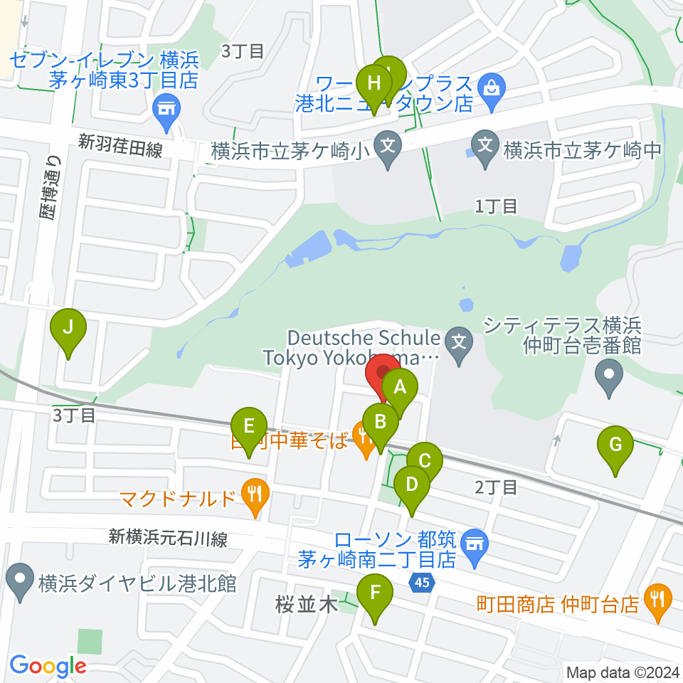 エルフラット本店レンタルスタジオ周辺の駐車場・コインパーキング一覧地図