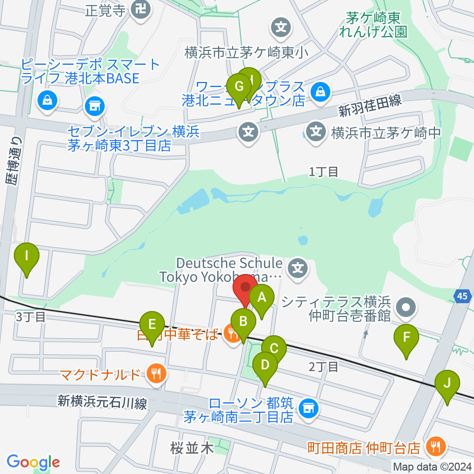 エルフラット本店レンタルスタジオ周辺の駐車場・コインパーキング一覧地図