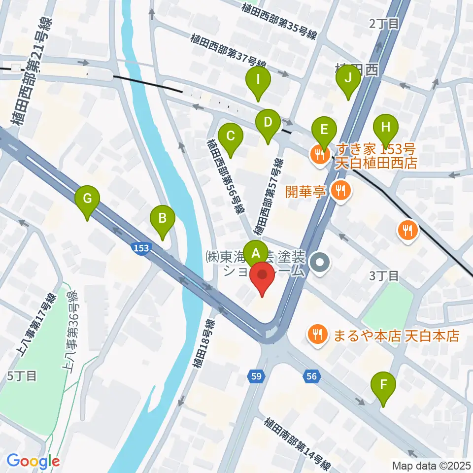 第一楽器 植田店周辺の駐車場・コインパーキング一覧地図