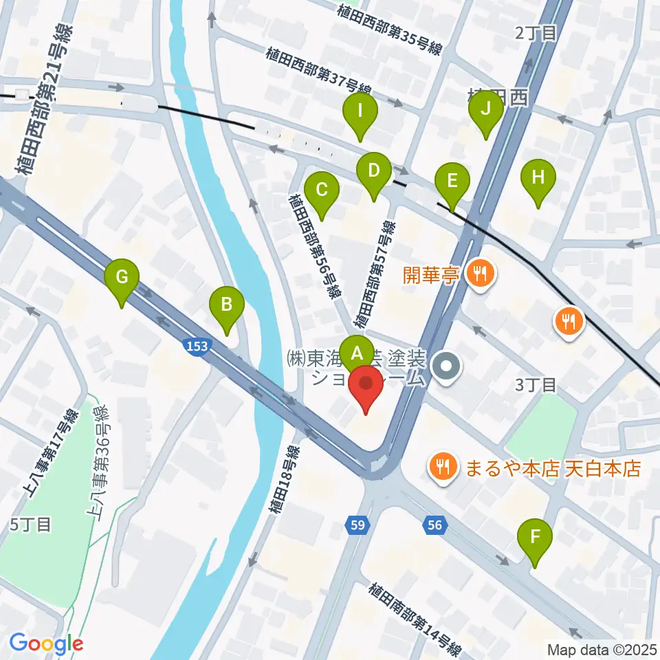 第一楽器 植田店周辺の駐車場・コインパーキング一覧地図