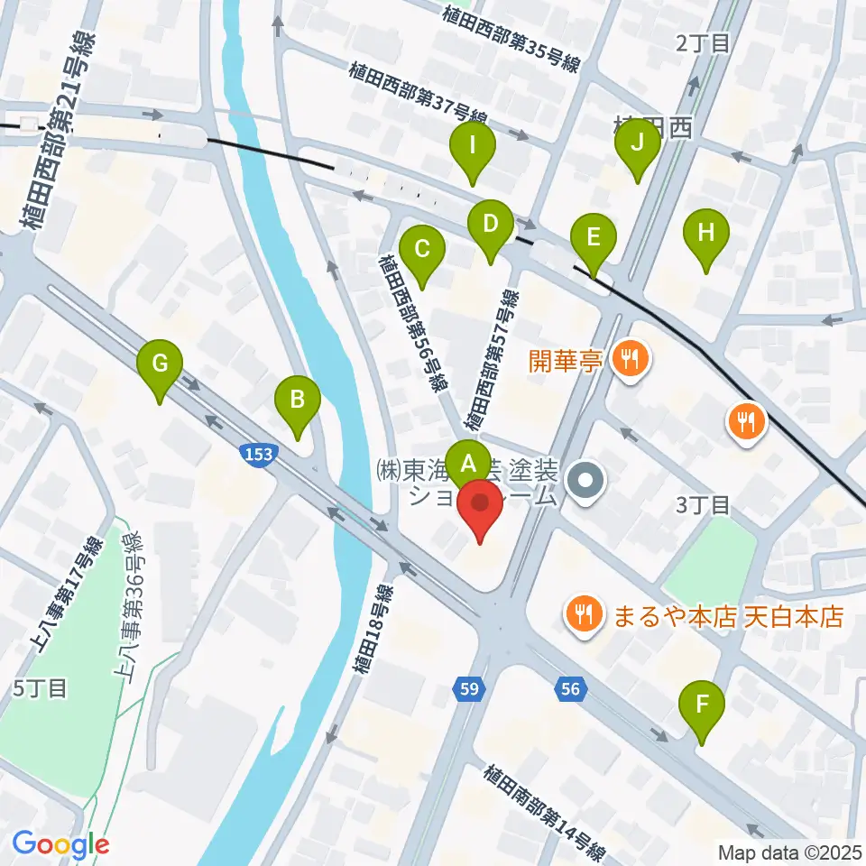 第一楽器 植田店周辺の駐車場・コインパーキング一覧地図