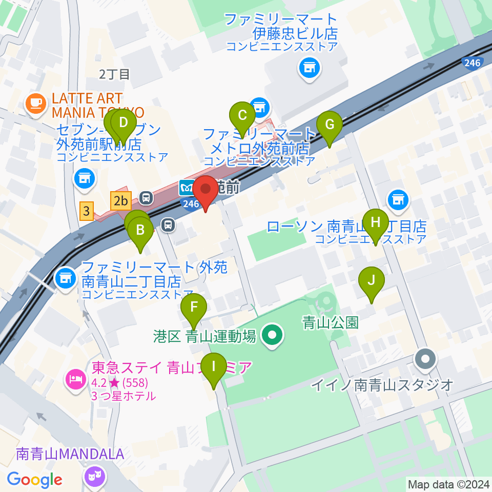 ココデシカ周辺の駐車場・コインパーキング一覧地図