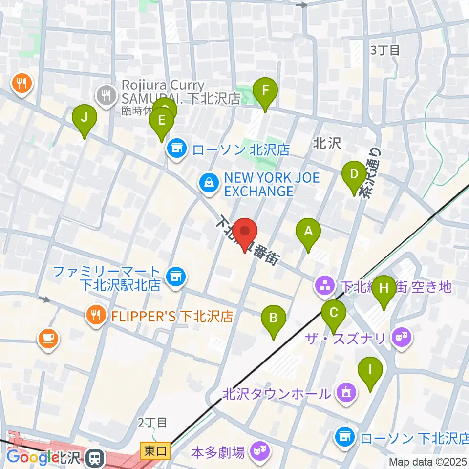 下北沢ラウン周辺の駐車場・コインパーキング一覧地図