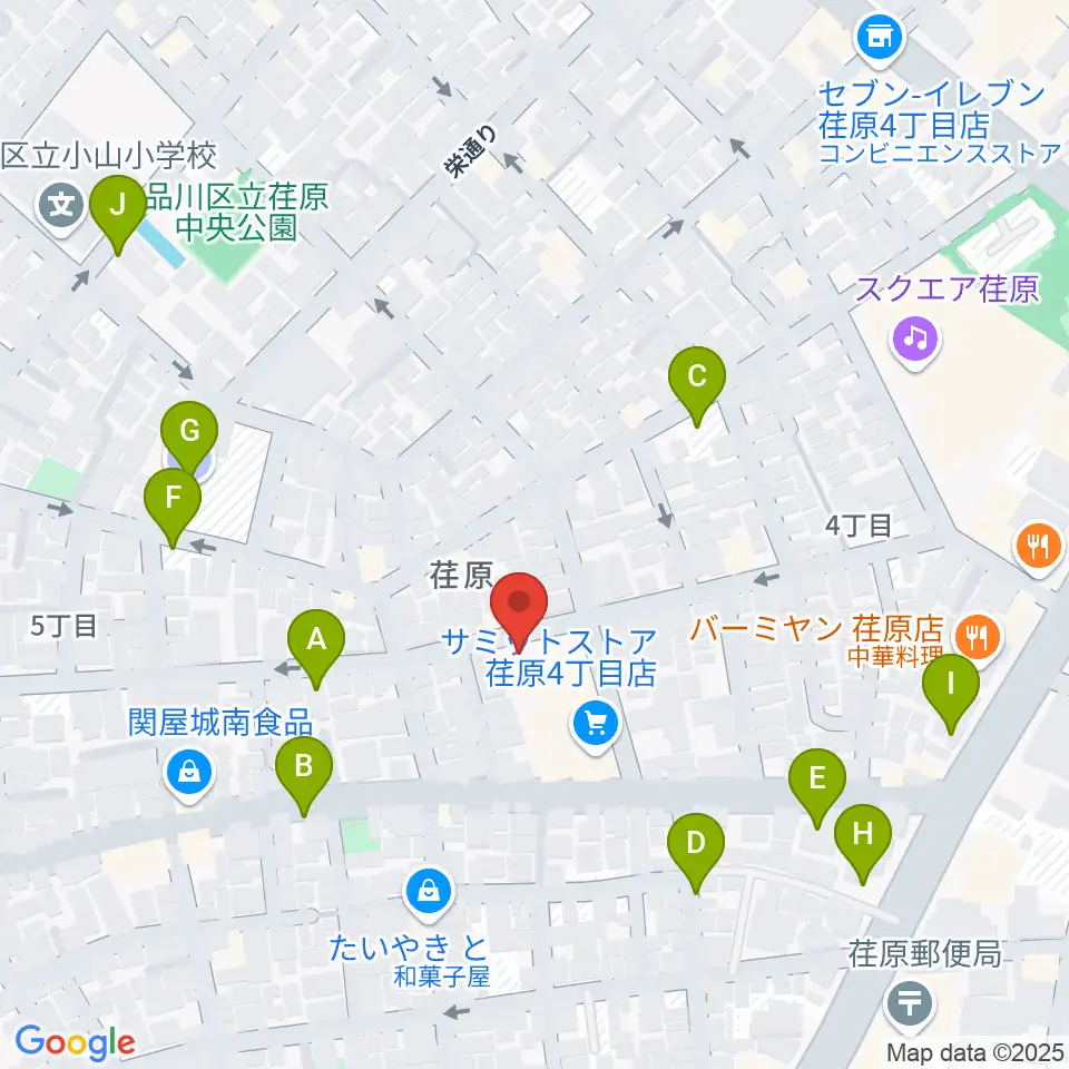 スタジオエルヴール周辺の駐車場・コインパーキング一覧地図