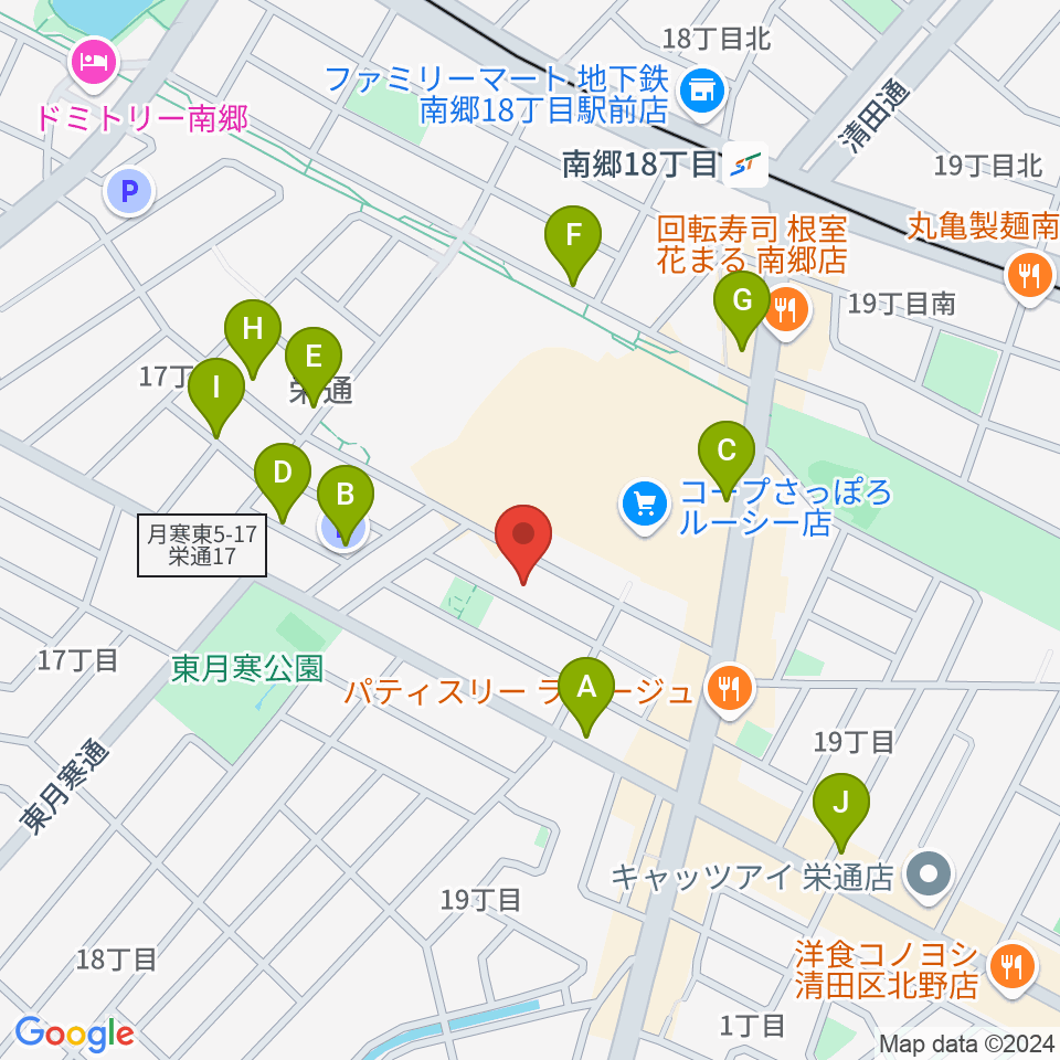 井上ピアノ調律事務所周辺の駐車場・コインパーキング一覧地図