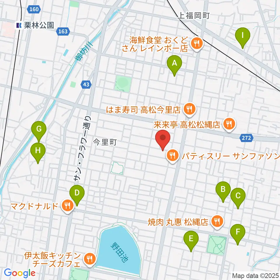 M-studio周辺の駐車場・コインパーキング一覧地図