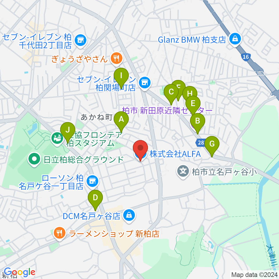 インターネットラジオ局ALFA周辺の駐車場・コインパーキング一覧地図