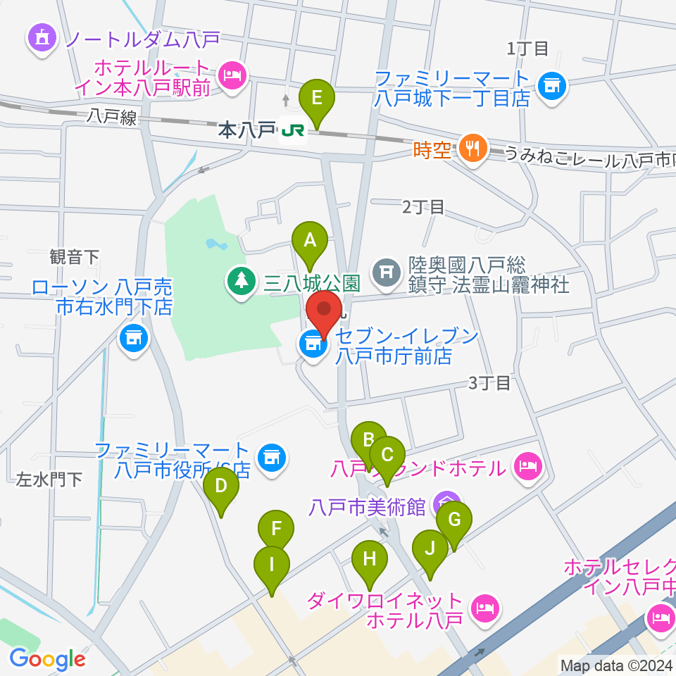 グルーヴィン楽器周辺の駐車場・コインパーキング一覧地図