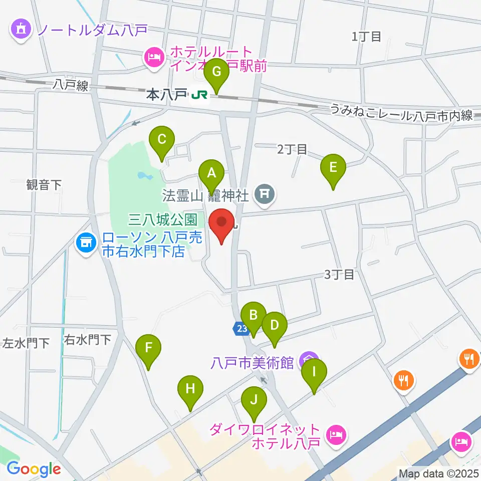 グルーヴィン楽器周辺の駐車場・コインパーキング一覧地図