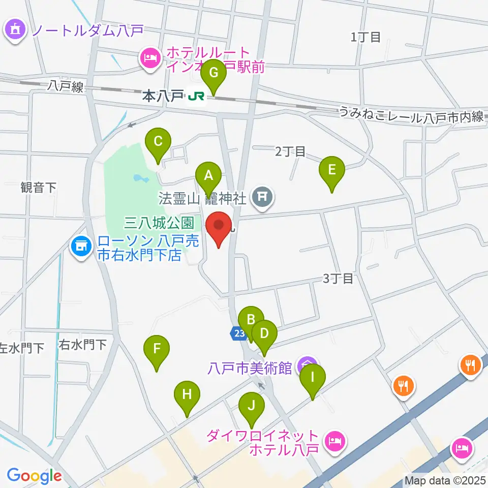 グルーヴィン楽器周辺の駐車場・コインパーキング一覧地図