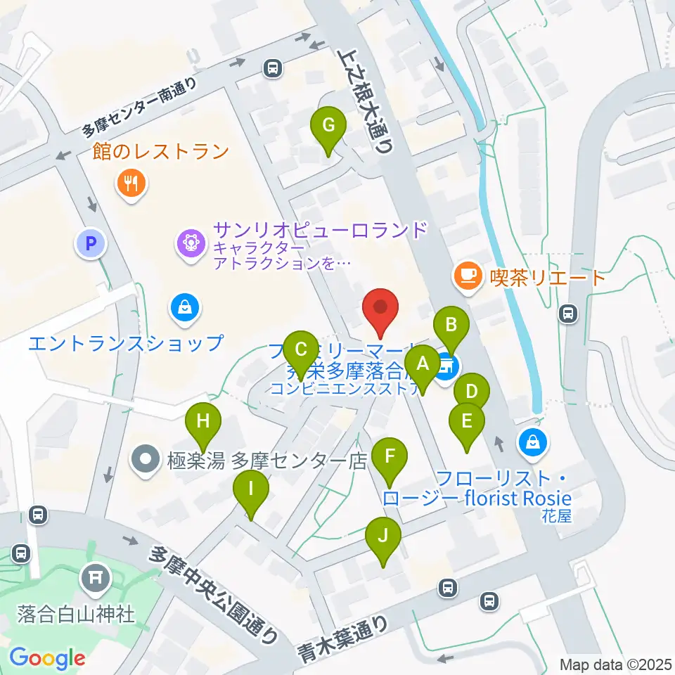 多摩コルコバード周辺の駐車場・コインパーキング一覧地図