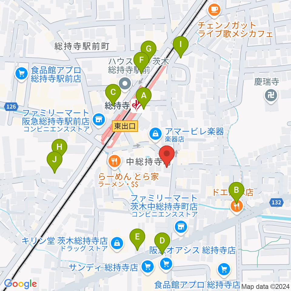 アマービレ楽器周辺の駐車場・コインパーキング一覧地図