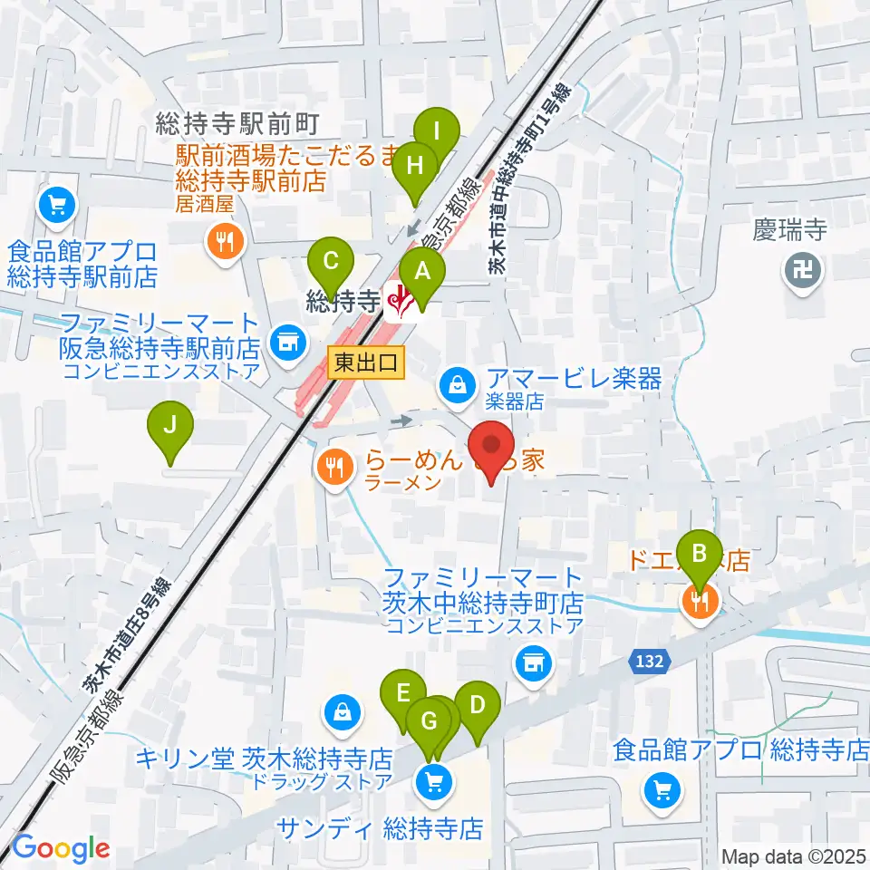 アマービレ楽器周辺の駐車場・コインパーキング一覧地図