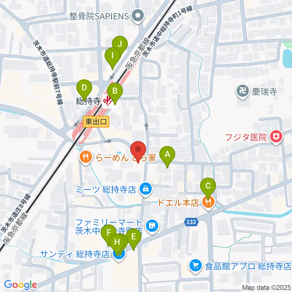 アマービレ楽器周辺の駐車場・コインパーキング一覧地図