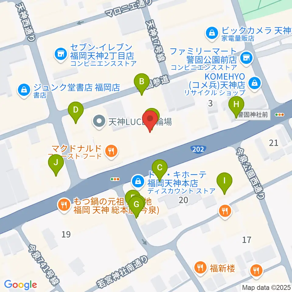 Sifaka(シファカ)音楽教室周辺の駐車場・コインパーキング一覧地図