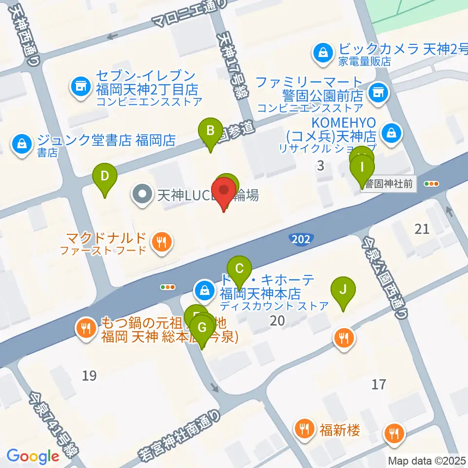 Sifaka(シファカ)音楽教室周辺の駐車場・コインパーキング一覧地図