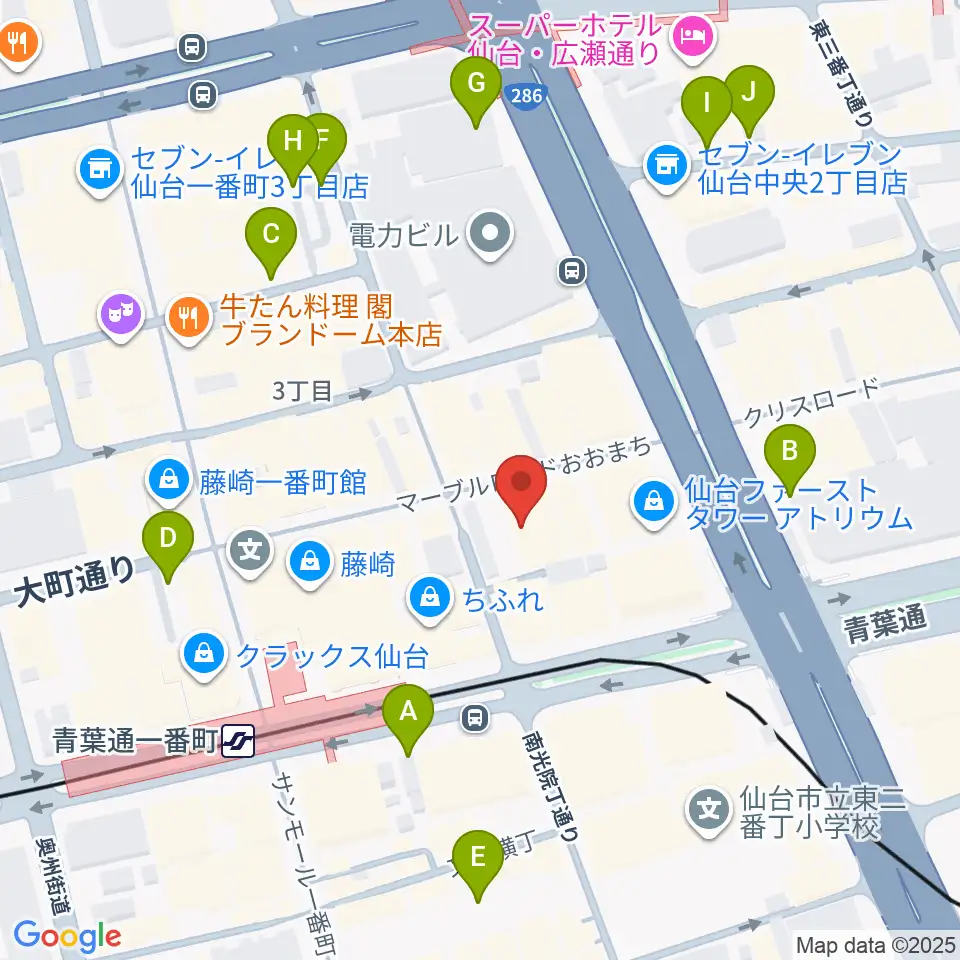 BIGBOSS仙台周辺の駐車場・コインパーキング一覧地図