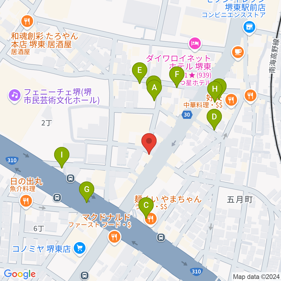 カルロスギター周辺の駐車場・コインパーキング一覧地図