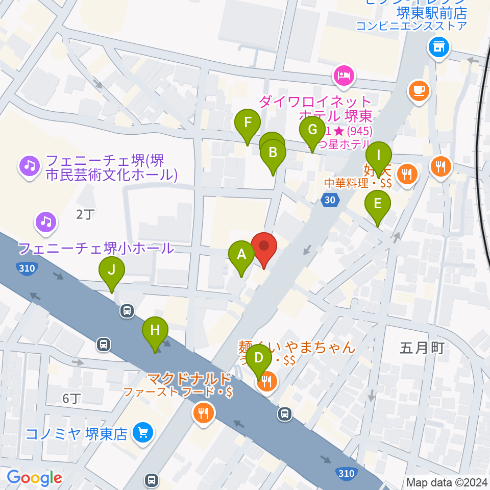 カルロスギター周辺の駐車場・コインパーキング一覧地図