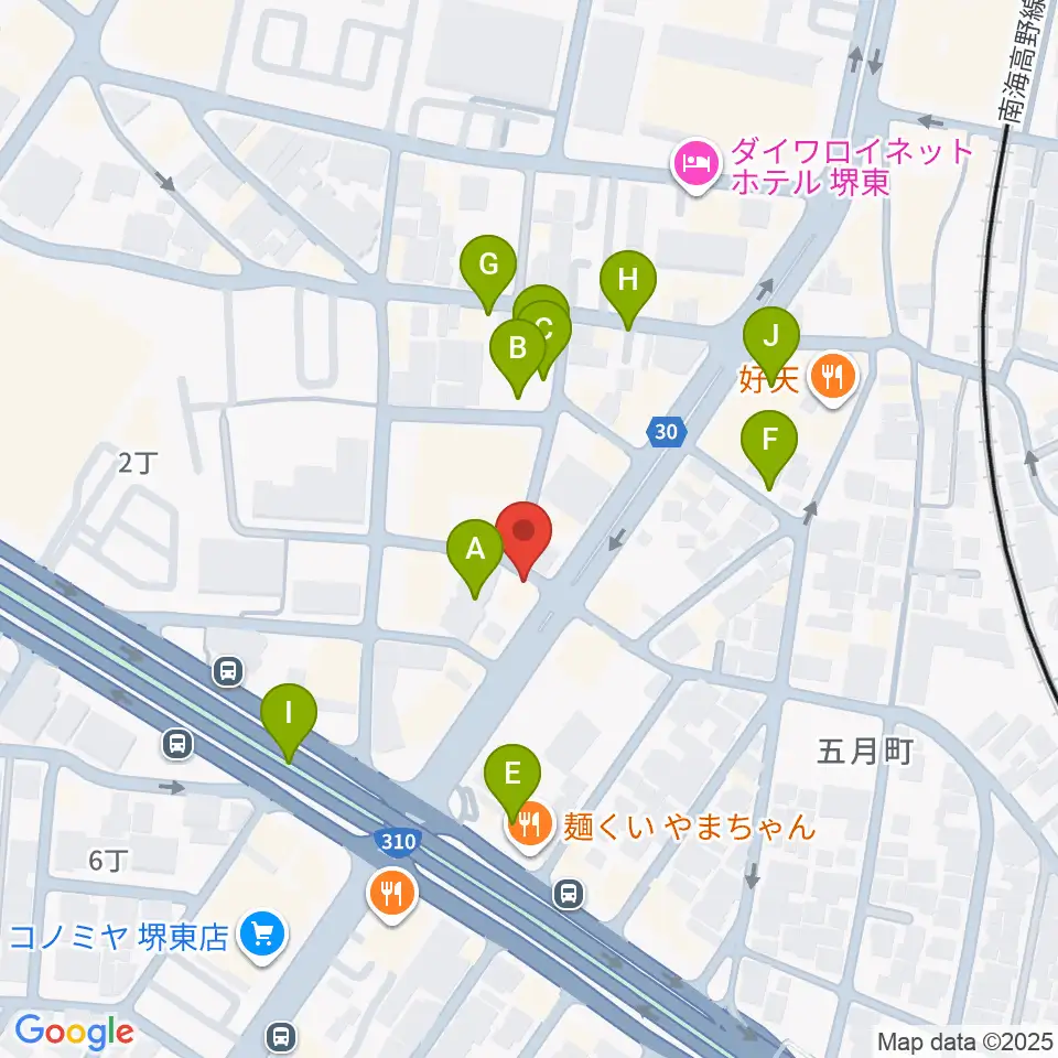 カルロスギター周辺の駐車場・コインパーキング一覧地図