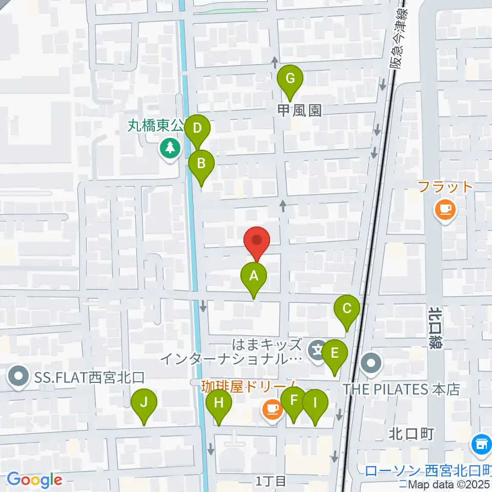 フェリーチェ音楽院周辺の駐車場・コインパーキング一覧地図