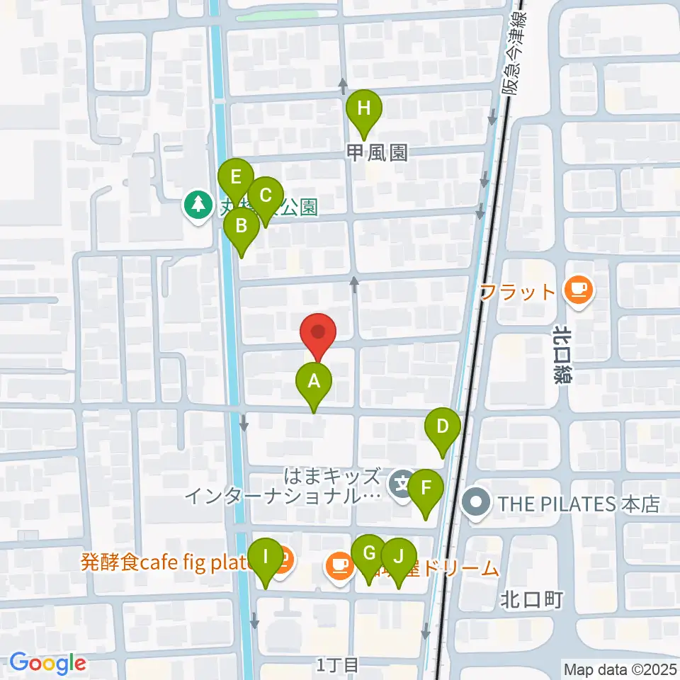 フェリーチェ音楽院周辺の駐車場・コインパーキング一覧地図