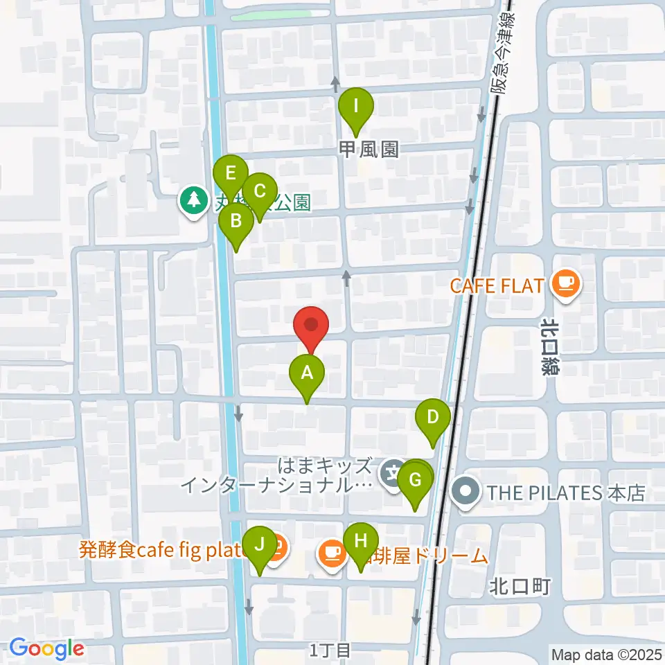 フェリーチェ音楽院周辺の駐車場・コインパーキング一覧地図