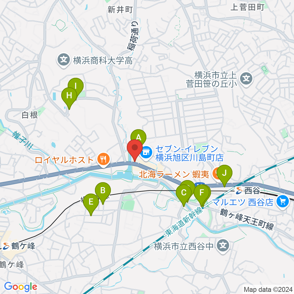 シミズ ミュージックラボ周辺の駐車場・コインパーキング一覧地図