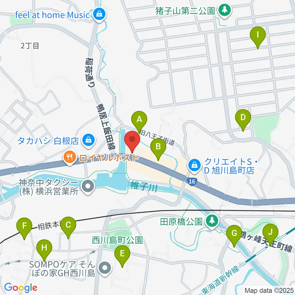 シミズ ミュージックラボ周辺の駐車場・コインパーキング一覧地図