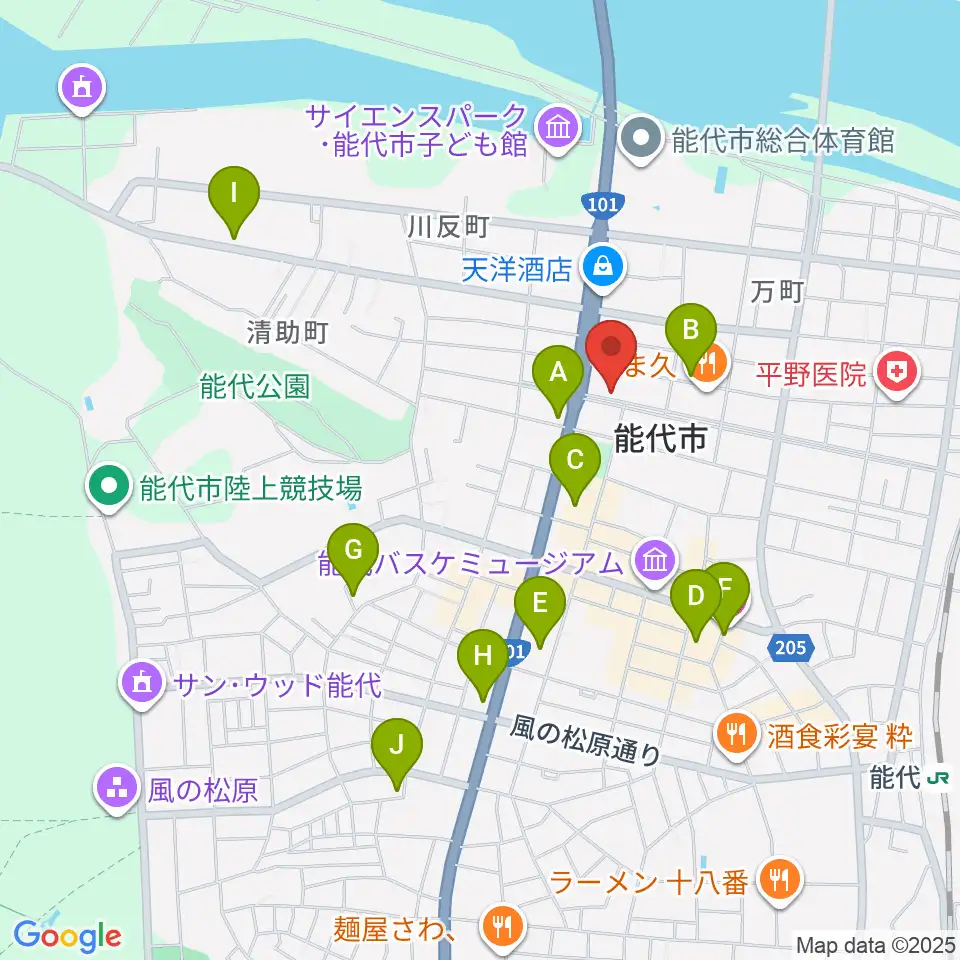 ササキ楽器周辺の駐車場・コインパーキング一覧地図