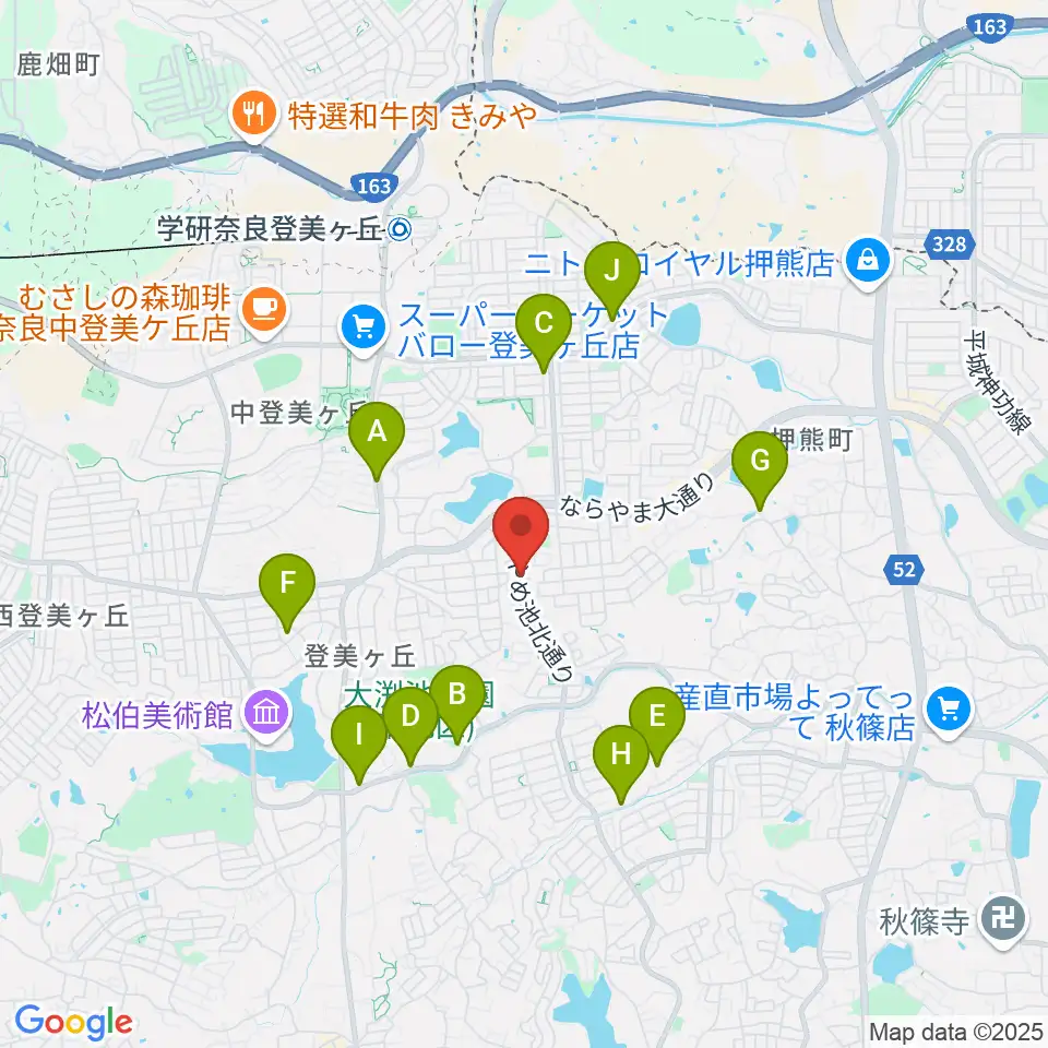ムジカセゾン周辺の駐車場・コインパーキング一覧地図
