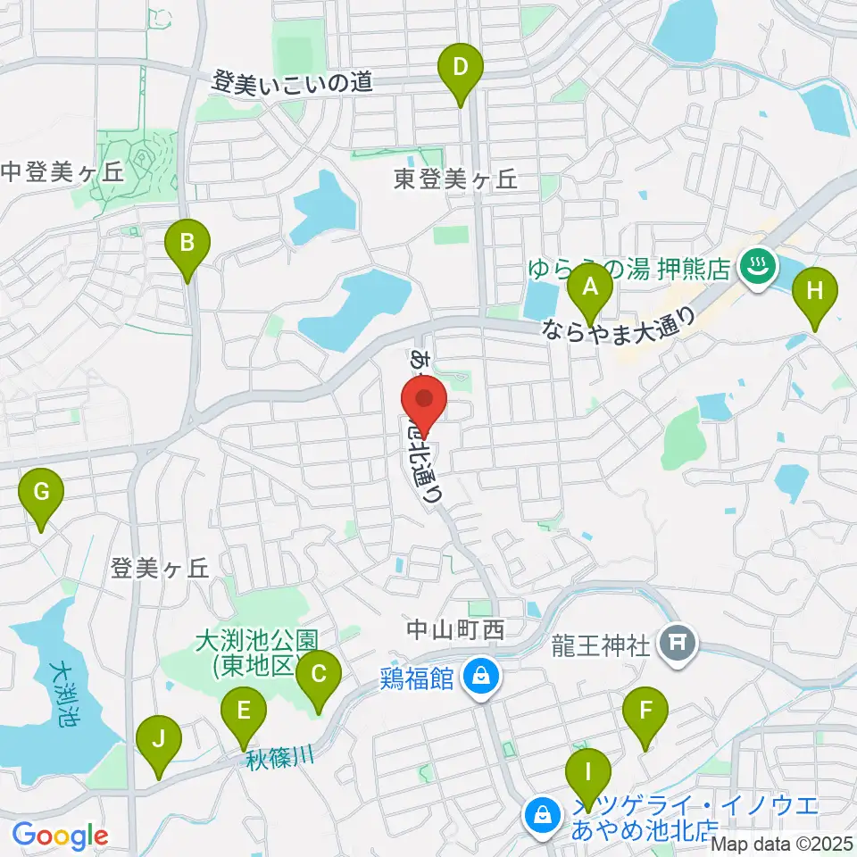 ムジカセゾン周辺の駐車場・コインパーキング一覧地図