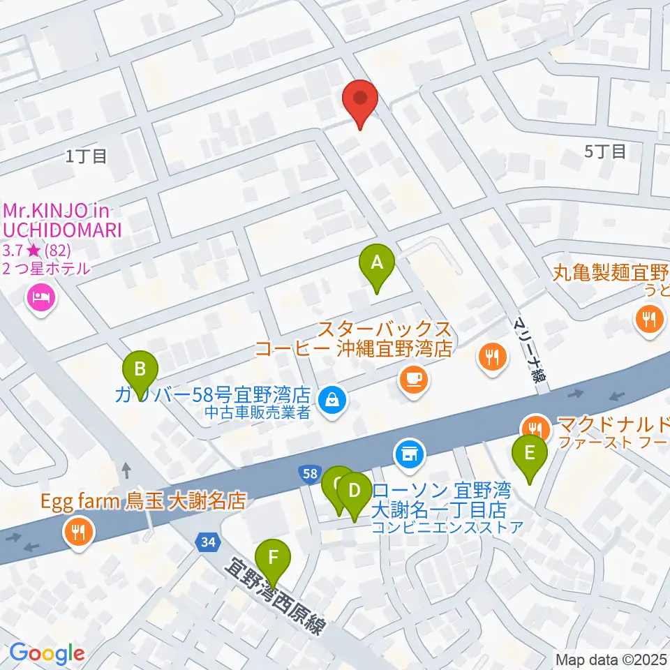 ピアノ教室にじいろミュージックスクール周辺の駐車場・コインパーキング一覧地図