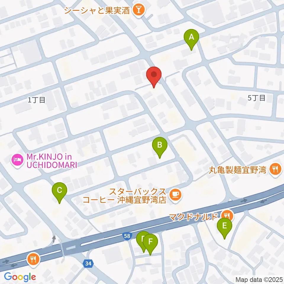 ピアノ教室にじいろミュージックスクール周辺の駐車場・コインパーキング一覧地図