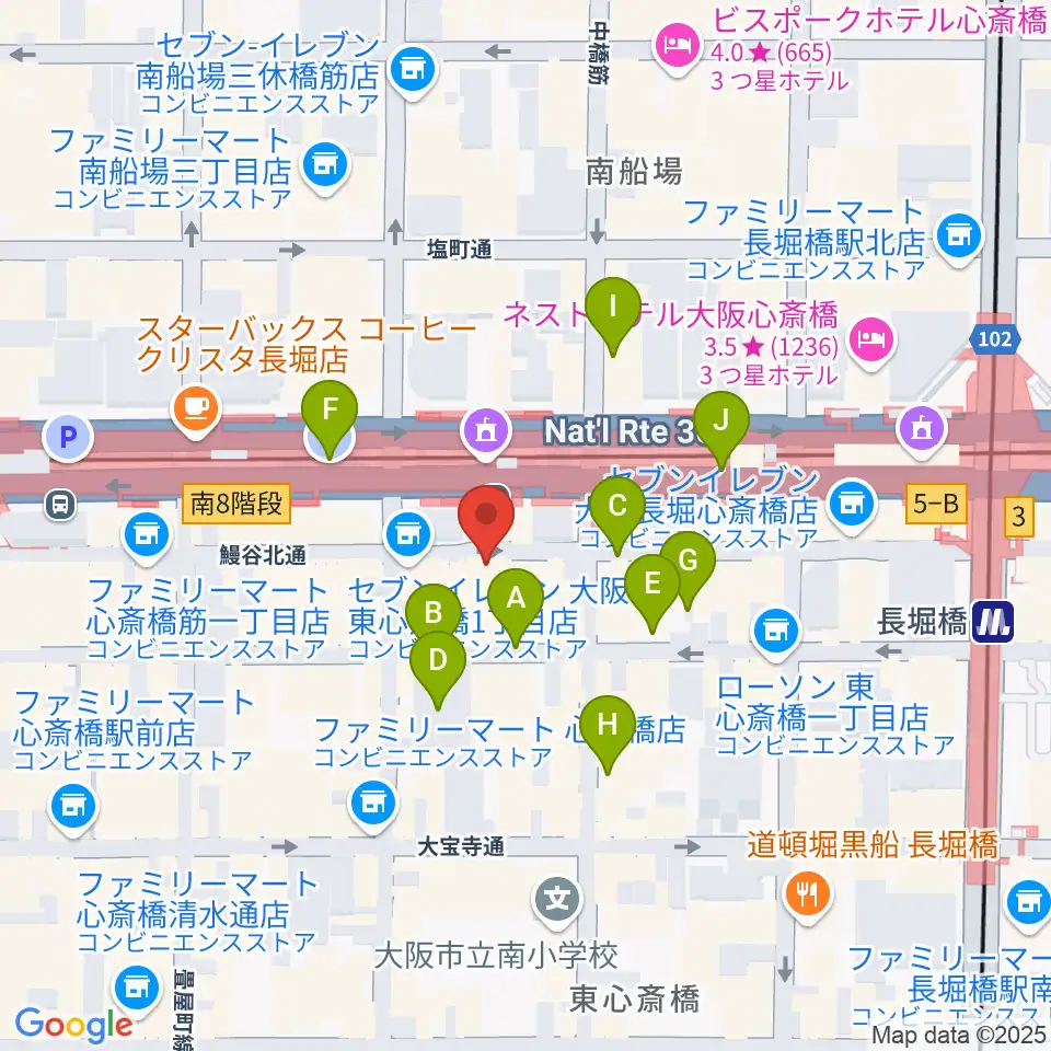 CONPASS周辺の駐車場・コインパーキング一覧地図