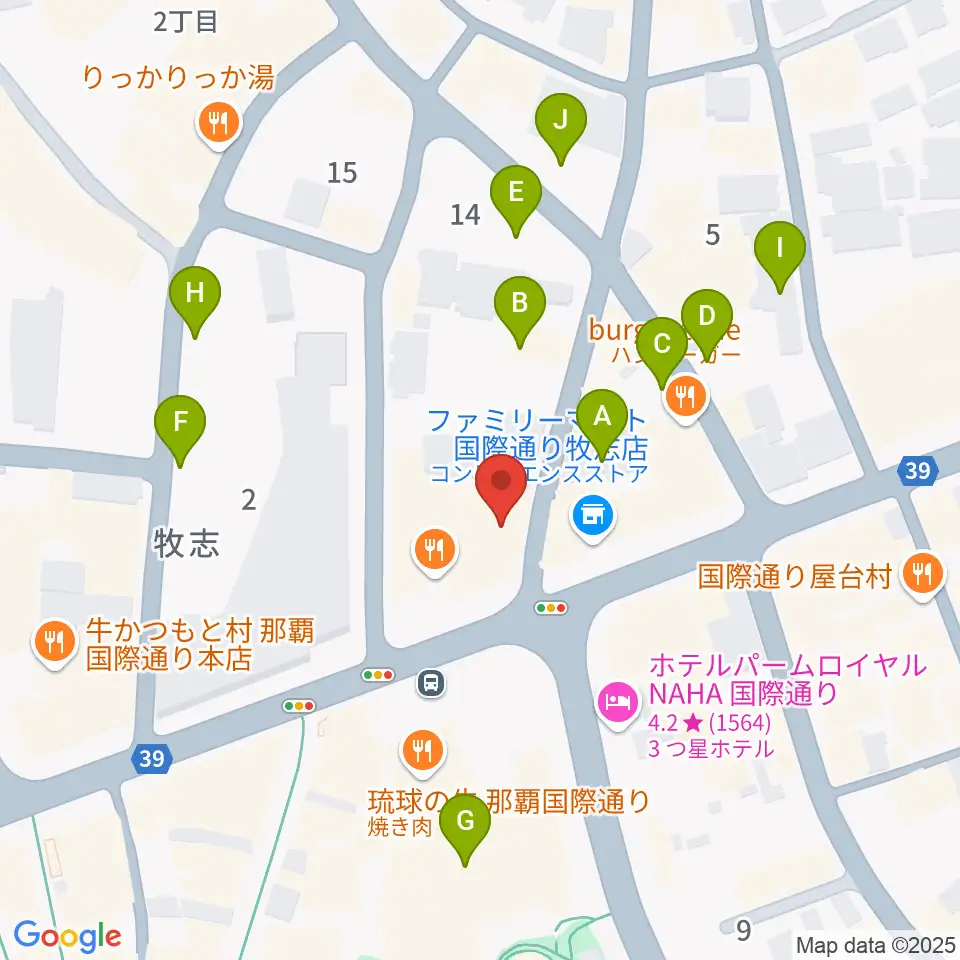 沖縄Output周辺の駐車場・コインパーキング一覧地図