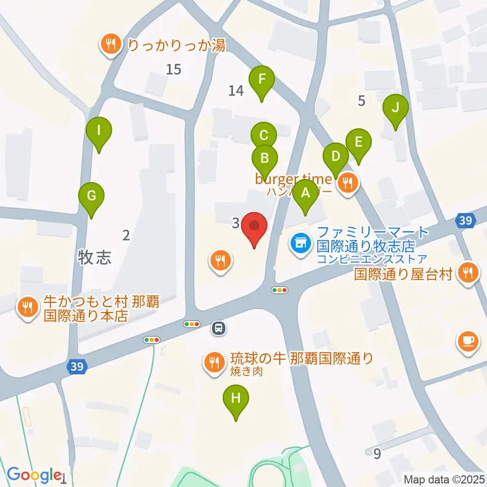 沖縄Output周辺の駐車場・コインパーキング一覧地図