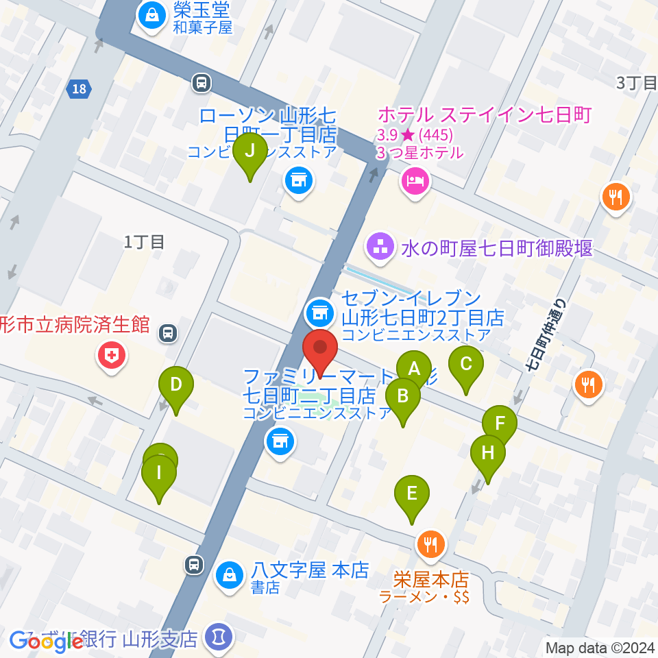 富岡本店周辺の駐車場・コインパーキング一覧地図