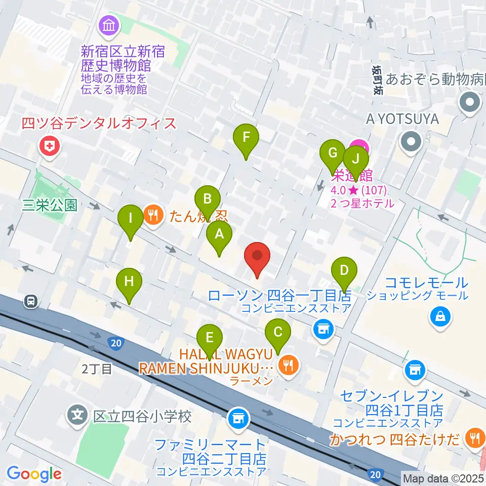 四ツ谷サウンドクリークドッポ周辺の駐車場・コインパーキング一覧地図