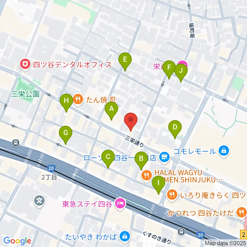 四ツ谷サウンドクリークドッポ周辺の駐車場・コインパーキング一覧地図