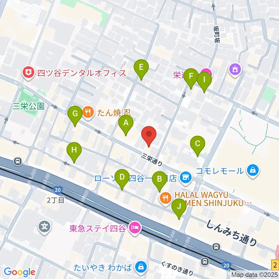 四ツ谷サウンドクリークドッポ周辺の駐車場・コインパーキング一覧地図